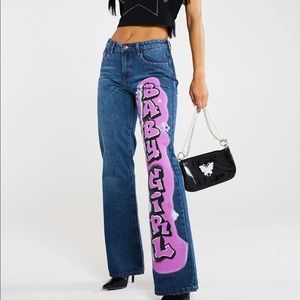 ❌SOLD❌ Jaded London Babygirl Graffiti jeans